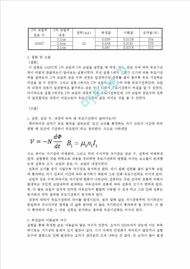 [자연과학] 일반물리 실험 - 솔레노이드 자기장.hwp